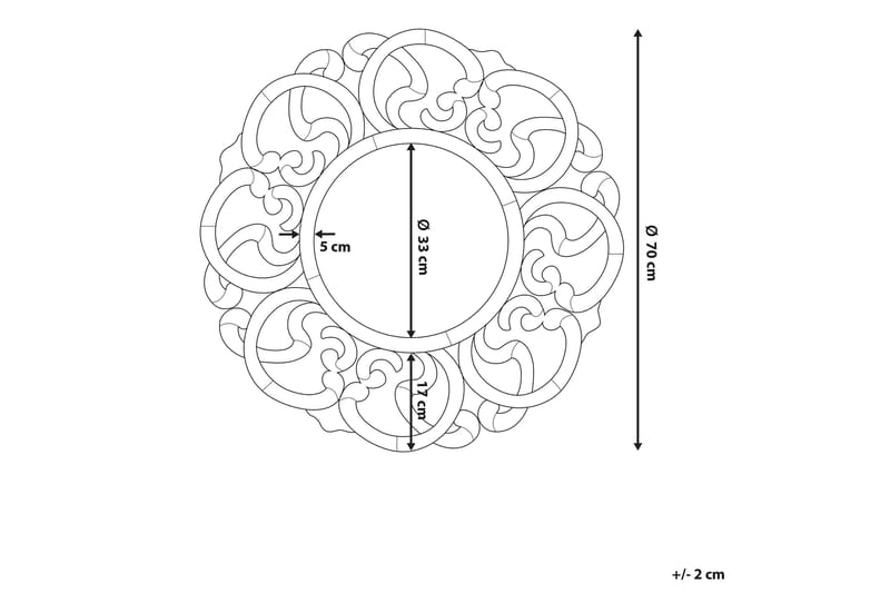 Peili Mornai 70 cm - Sisustustuotteet - Peili