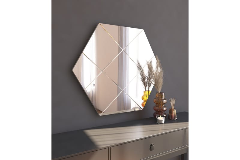 Peili Nady 70 cm Suorakaide - Valkoinen - Sisustustuotteet - Peili