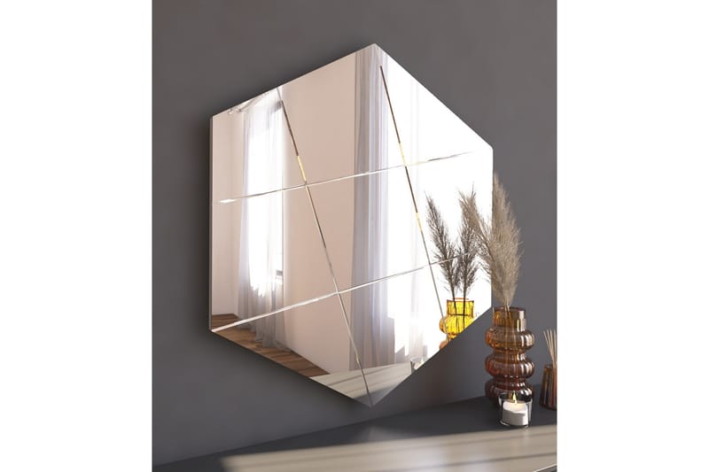 Peili Nady 70 cm Suorakaide - Valkoinen - Sisustustuotteet - Peili