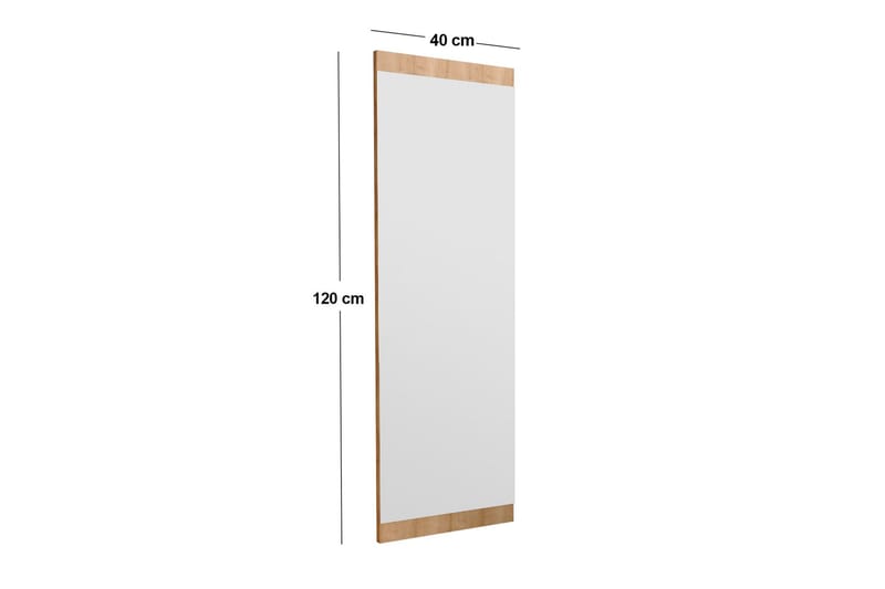 Peili Neom 40 cm Suorakaide - Puu/Luonnonväri - Sisustustuotteet - Peili