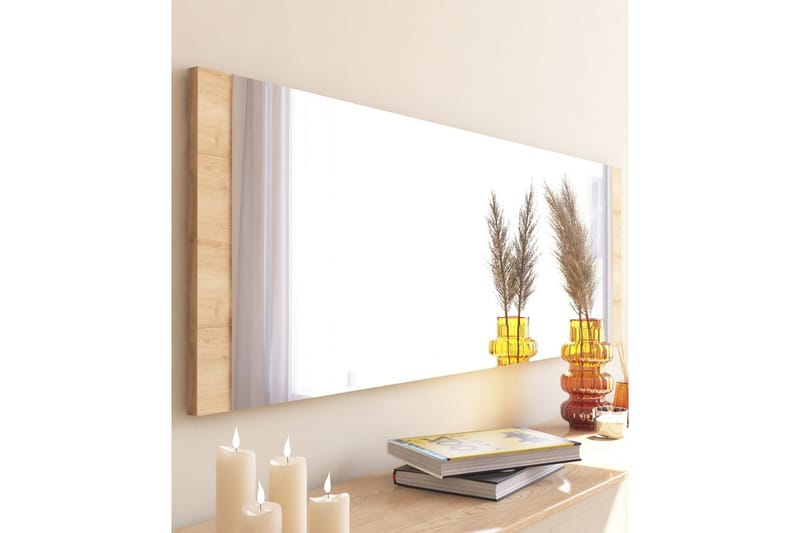 Peili Neom 40 cm Suorakaide - Puu/Luonnonväri - Sisustustuotteet - Peili