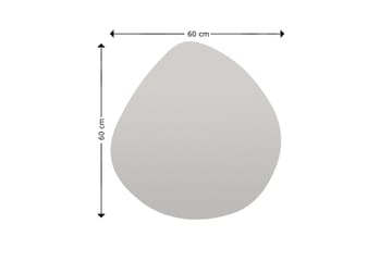Peili Omilo 60 cm Epäsymmetrinen - Musta - Sisustustuotteet - Peili