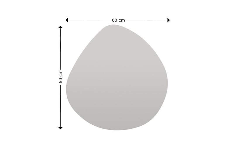 Peili Omilo 60 cm Epäsymmetrinen - Musta - Sisustustuotteet - Peili