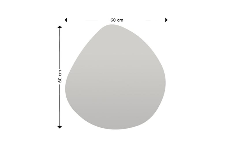 Peili Omilo 60 cm Epäsymmetrinen - Musta - Peili - Eteispeili - Seinäpeili