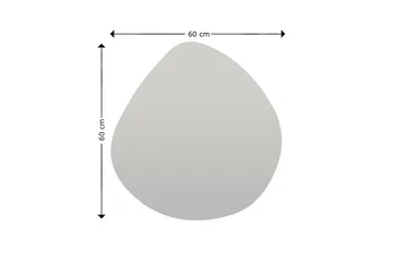 Peili Omilo 60 cm Epäsymmetrinen - Musta - Sisustustuotteet - Peili