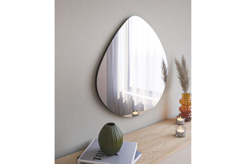 Peili Omilo 60 cm Epäsymmetrinen - Musta - Sisustustuotteet - Peili