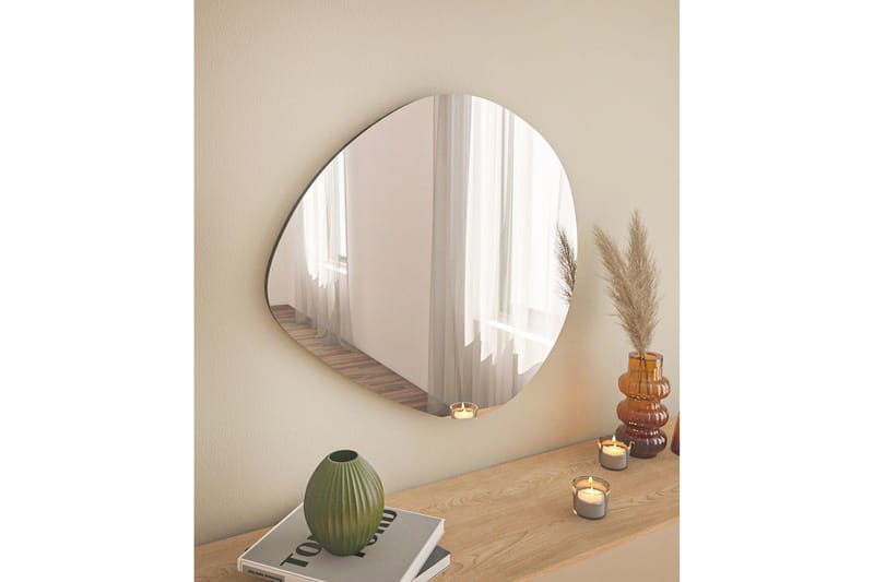 Peili Omilo 60 cm Epäsymmetrinen, Musta