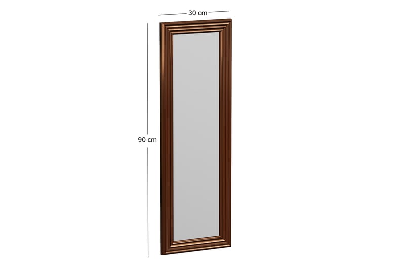 Peili Ovea 30 cm Suorakaide - Pronssi - Sisustustuotteet - Peili