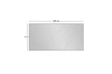 Peili Relsa 60 cm Suorakaide - Valkoinen - Sisustustuotteet - Peili