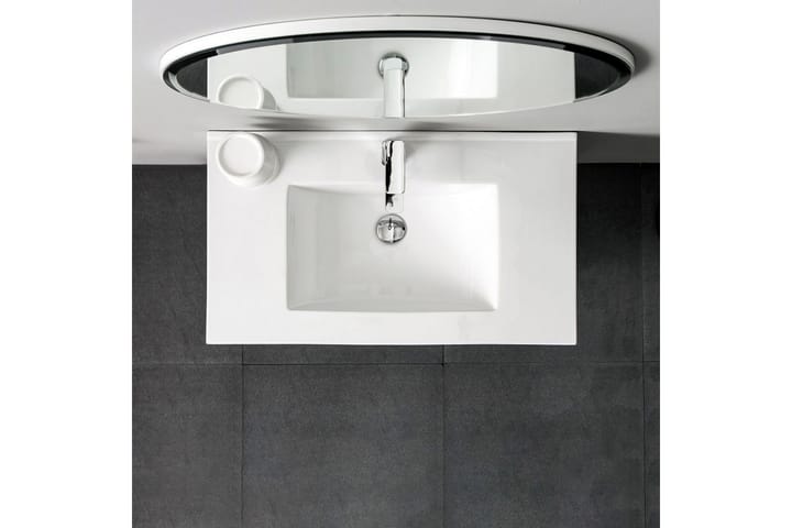 Peili Roa 70 cm - Valkoinen - Kylpyhuoneen peilit - Peili - Kylpyhuonepeili valaistuksella