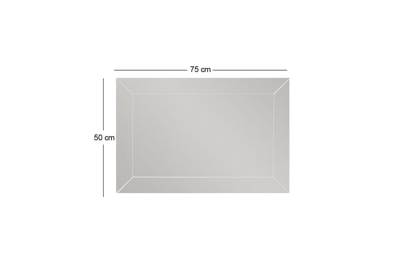 Peili Roosan 50 cm Suorakaide - Valkoinen - Sisustustuotteet - Peili