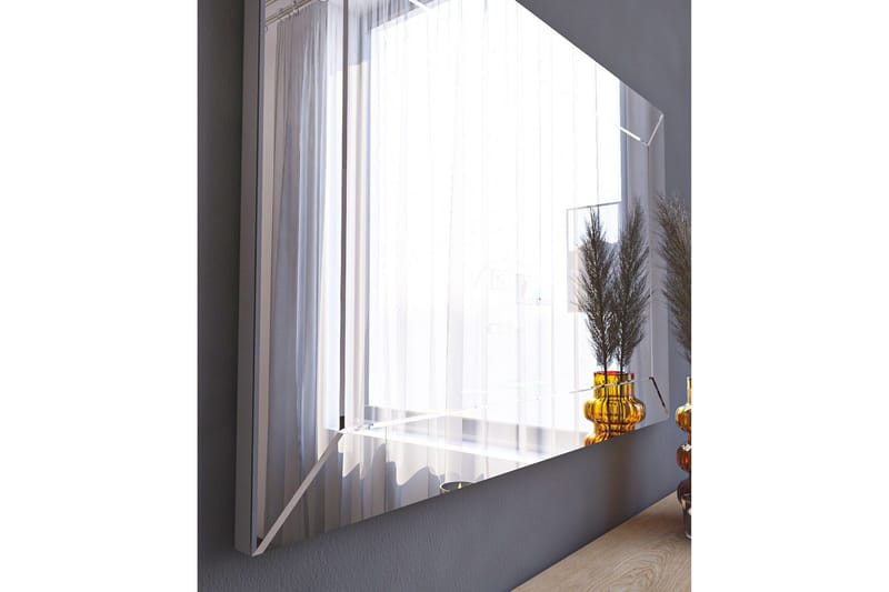 Peili Roosan 50 cm Suorakaide - Valkoinen - Sisustustuotteet - Peili