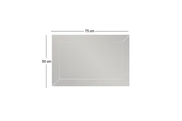 Peili Roosan 50 cm Suorakaide - Valkoinen - Sisustustuotteet - Peili