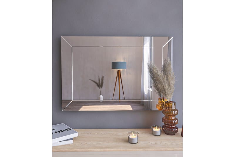 Peili Roosan 50 cm Suorakaide - Valkoinen - Sisustustuotteet - Peili