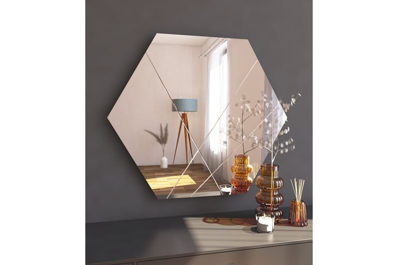 Peili Rubby 70 cm Suorakaide - Valkoinen - Sisustustuotteet - Peili