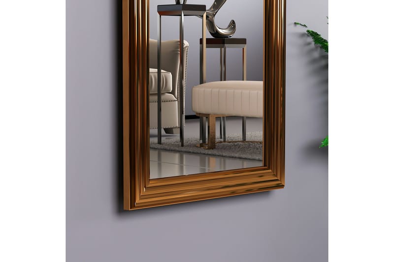 Peili Rube 40 cm Suorakaide - Pronssi - Sisustustuotteet - Peili