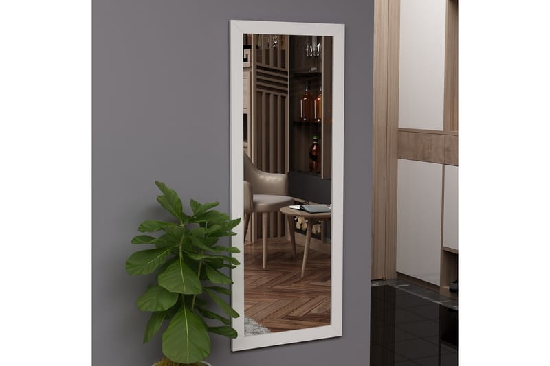 Peili Rubo 40 cm Suorakaide - Valkoinen - Sisustustuotteet - Peili
