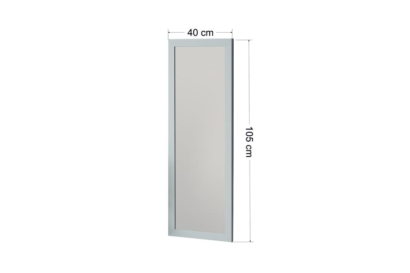 Peili Rubo 40 cm Suorakaide - Valkoinen - Sisustustuotteet - Peili