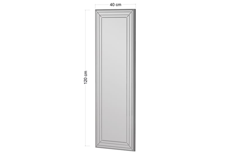 Peili Rupan 40 cm Suorakaide - Valkoinen - Sisustustuotteet - Peili