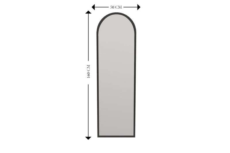 Peili Rusele 50 cm Suorakaide - Musta - Peili - Eteispeili - Seinäpeili