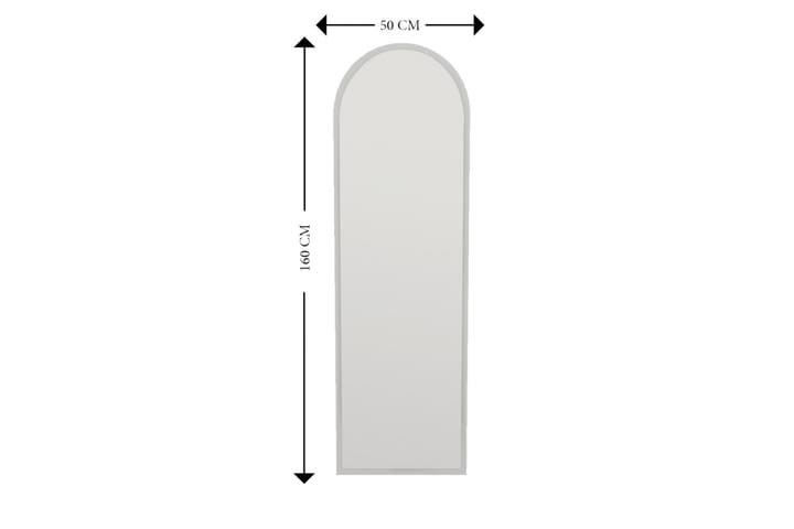 Peili Rusele 50 cm Suorakaide - Valkoinen - Peili - Eteispeili - Seinäpeili