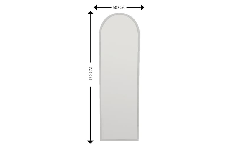 Peili Rusele 50 cm Suorakaide - Valkoinen - Sisustustuotteet - Peili