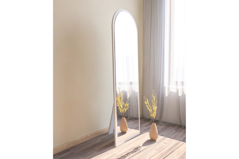 Peili Rusele 50 cm Suorakaide - Valkoinen - Sisustustuotteet - Peili