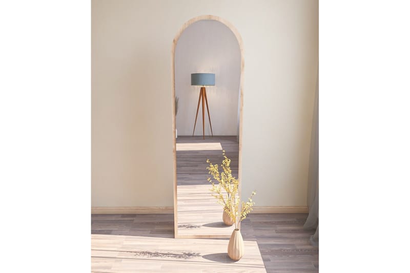 Peili Rusele 50 cm Suorakaide - Puu/Luonnonväri - Sisustustuotteet - Peili