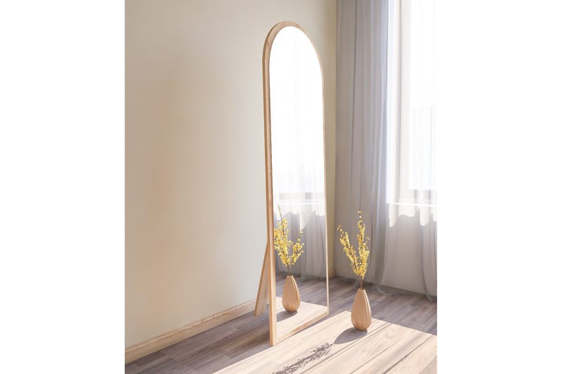 Peili Rusele 50 cm Suorakaide - Puu/Luonnonväri - Sisustustuotteet - Peili