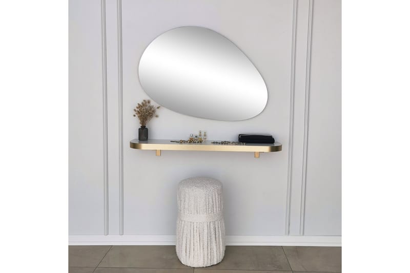 Peili Ruzina 90 cm Suorakaide - Kulta - Sisustustuotteet - Peili