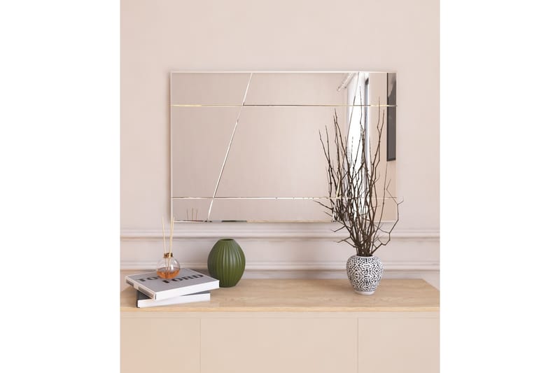 Peili Sachi 50 cm Suorakaide - Valkoinen - Sisustustuotteet - Peili