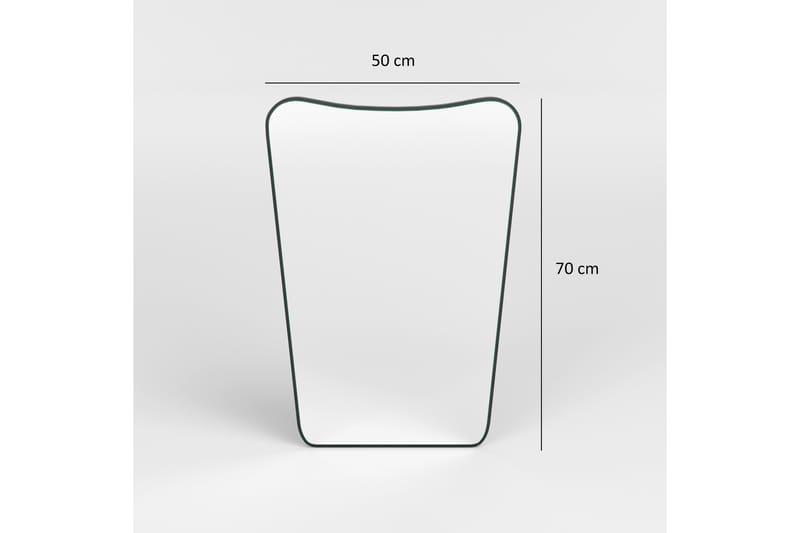 Peili Sachin 50 cm Epäsymmetrinen - Musta - Sisustustuotteet - Peili