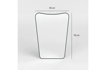 Peili Sachin 50 cm Epäsymmetrinen - Musta - Sisustustuotteet - Peili
