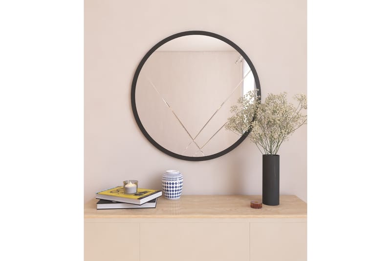 Peili Sada 60 cm Suorakaide - Musta - Sisustustuotteet - Peili