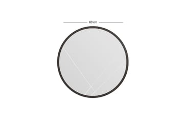 Peili Sada 60 cm Suorakaide - Musta - Sisustustuotteet - Peili