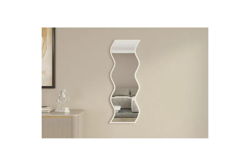 Peili Safidon Valkoinen - Valkoinen - Sisustustuotteet - Peili