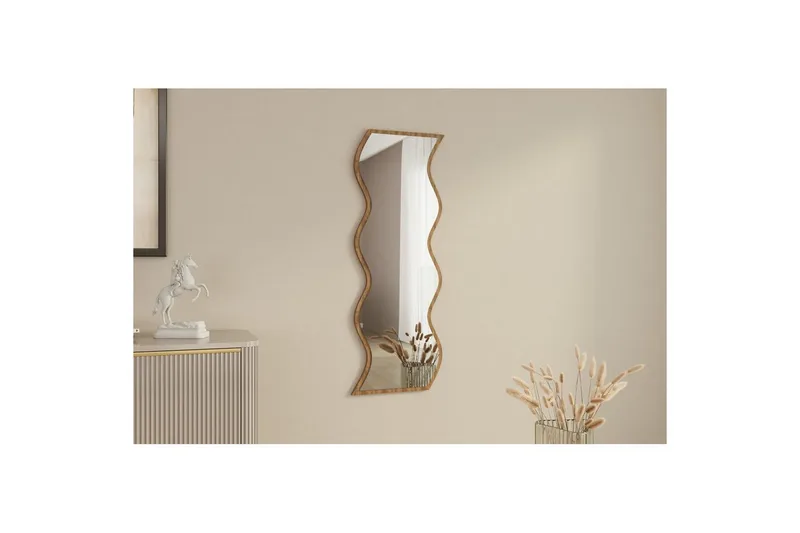 Peili Safidon Valkoinen / Pähkinäpuu - Valkoinen / Pähkinäpuu - Sisustustuotteet - Peili