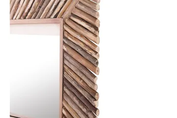 Peili Sajaad 60x60 cm - Puu/Luonnonväri - Sisustustuotteet - Peili