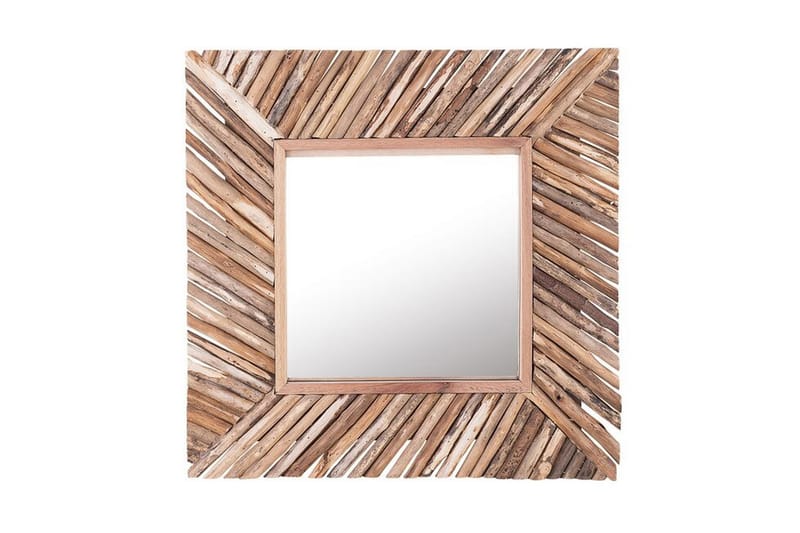 Peili Sajaad 60x60 cm - Puu/Luonnonväri - Sisustustuotteet - Peili