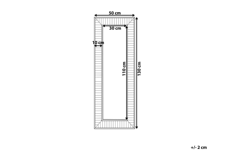 Peili Saurish 50x130 cm - Harmaa - Sisustustuotteet - Peili