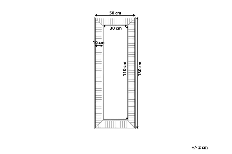 Peili Saurish 50x130 cm - Harmaa - Peili - Eteispeili - Seinäpeili