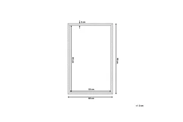 Peili Savine 60x90 cm - Musta - Sisustustuotteet - Peili