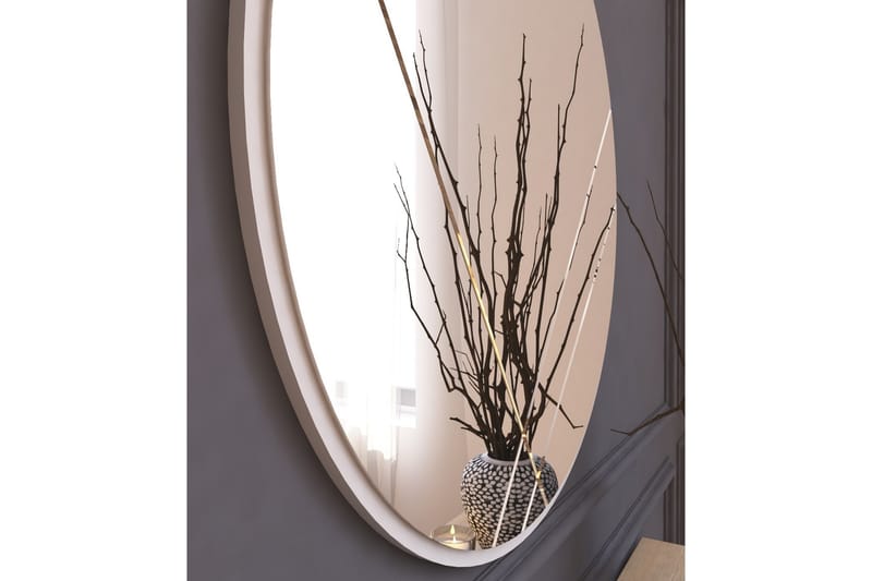 Peili Smooth 60 cm Pyöreä - Valkoinen - Sisustustuotteet - Peili