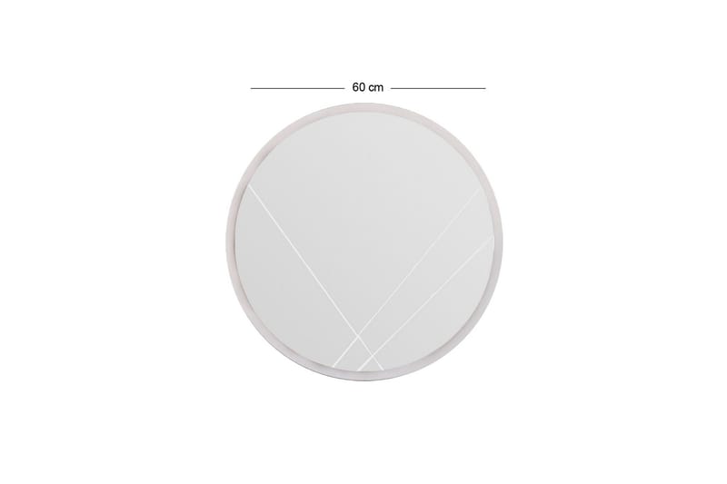 Peili Smooth 60 cm Pyöreä - Valkoinen - Sisustustuotteet - Peili