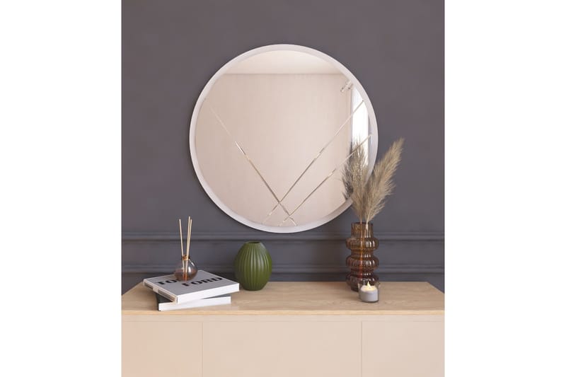 Peili Smooth 60 cm Pyöreä - Valkoinen - Sisustustuotteet - Peili