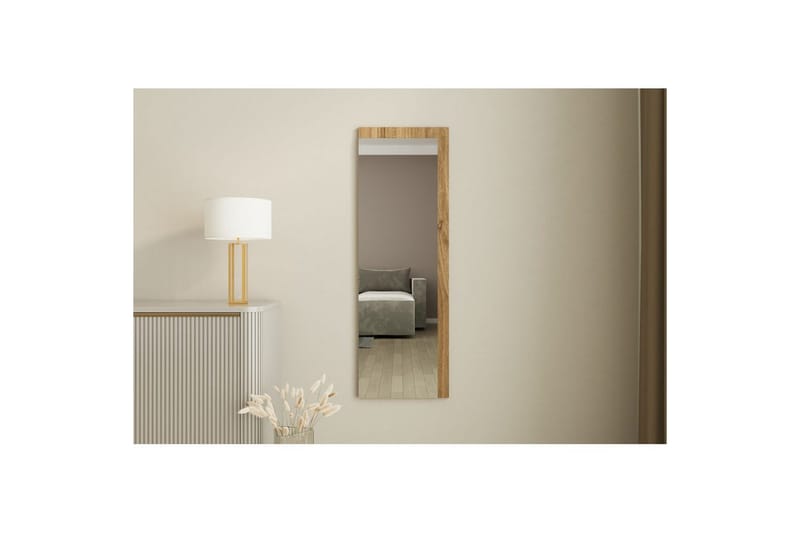 Peili Sudariya Valkoinen / Pähkinäpuu - Valkoinen / Pähkinäpuu - Sisustustuotteet - Peili