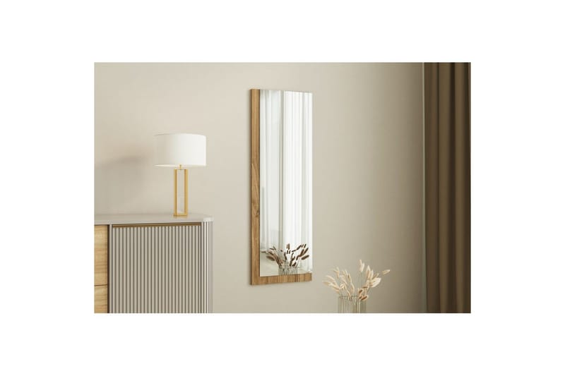 Peili Sudariya Valkoinen / Pähkinäpuu - Valkoinen / Pähkinäpuu - Sisustustuotteet - Peili