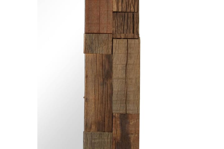 Peili täysi kierrätetty puu 50x50 cm - Ruskea - Peili - Eteispeili - Seinäpeili