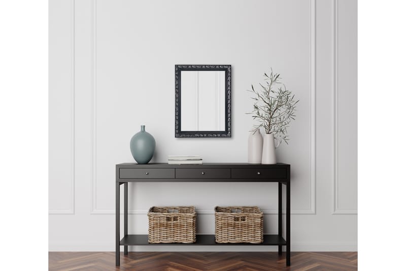 Peili Tanja 55x70 cm Musta/Hopea - Mirrors and more - Sisustustuotteet - Peili
