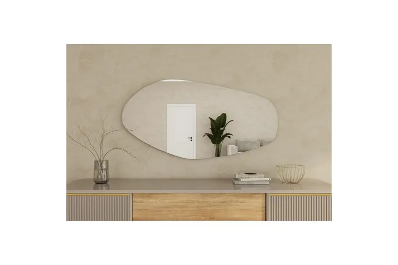 Peili Ticomanra musta - Musta - Sisustustuotteet - Peili